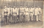 escouade de soldats du 113è à l'instruction en février 1915